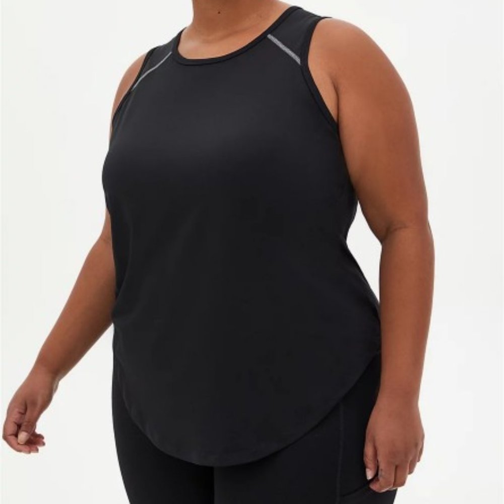 BLACK TECH JERSEY WICKING ACTIVE TANK -